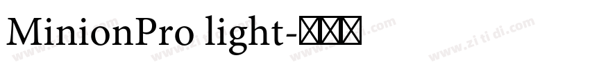 MinionPro light字体转换